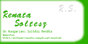 renata soltesz business card