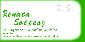 renata soltesz business card